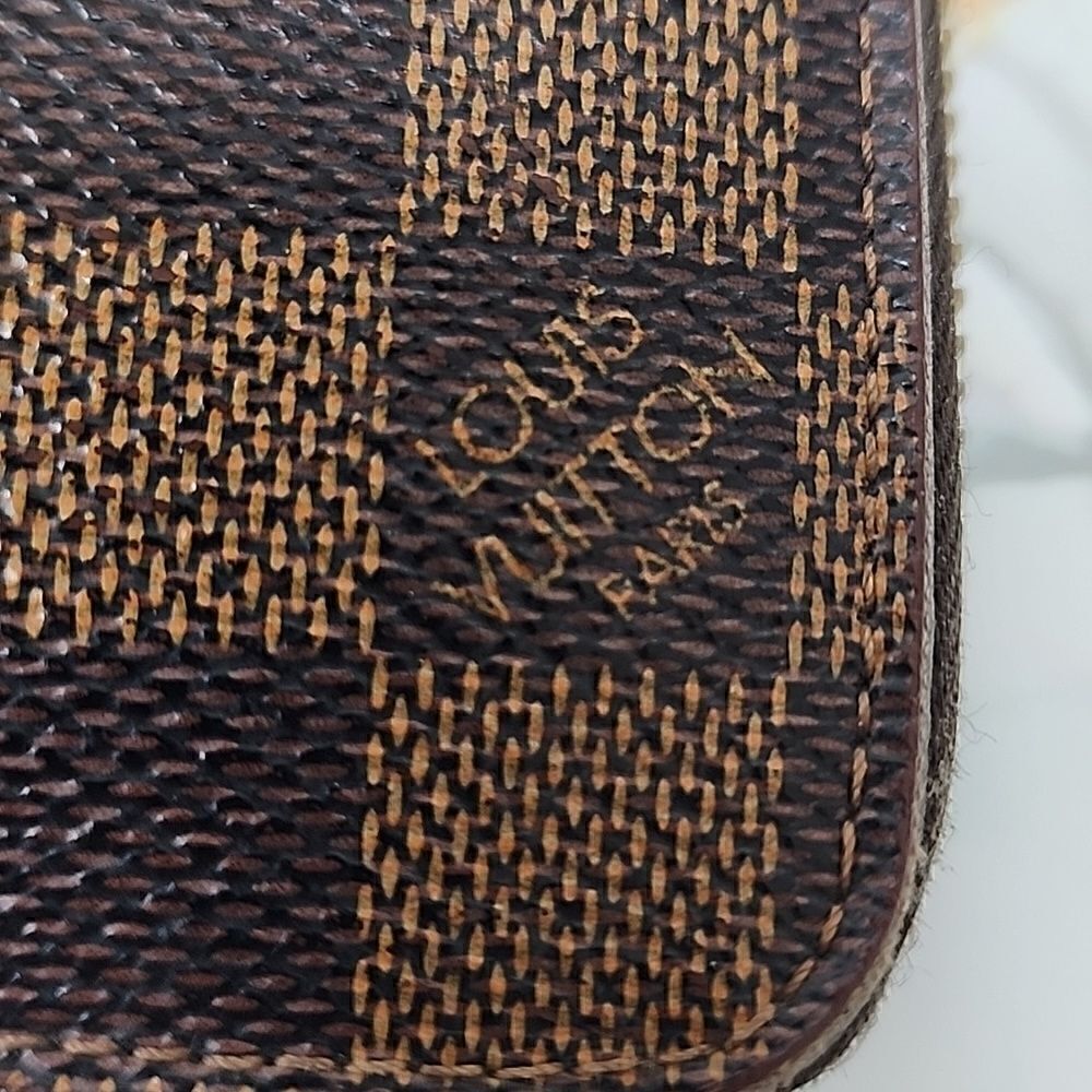 Authentic Louis Vuitton Damier Ebene Zip Around Wallet - Picture 3 of 8